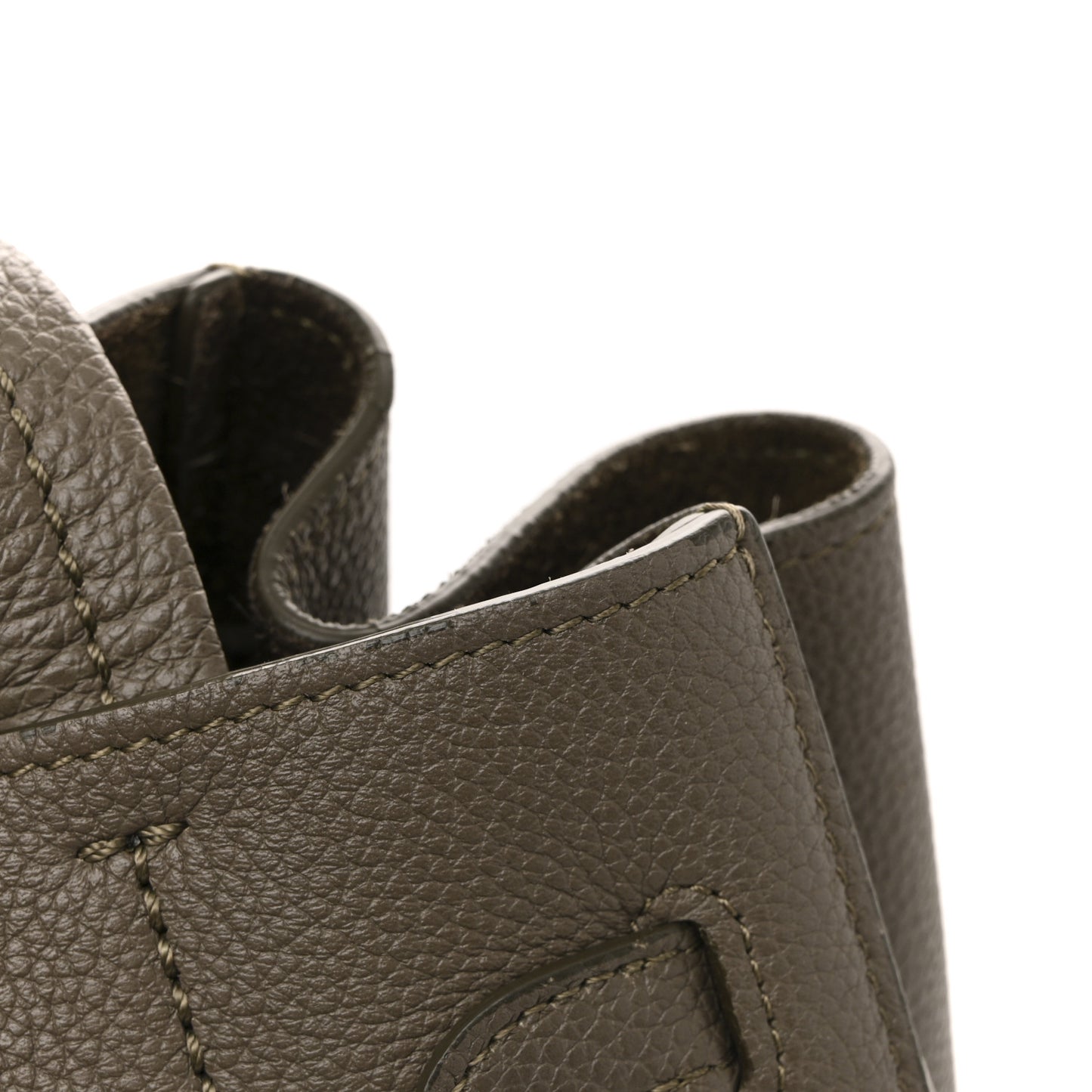 Soft Grained Calfskin Small Belt Cabas Phantom Taupe