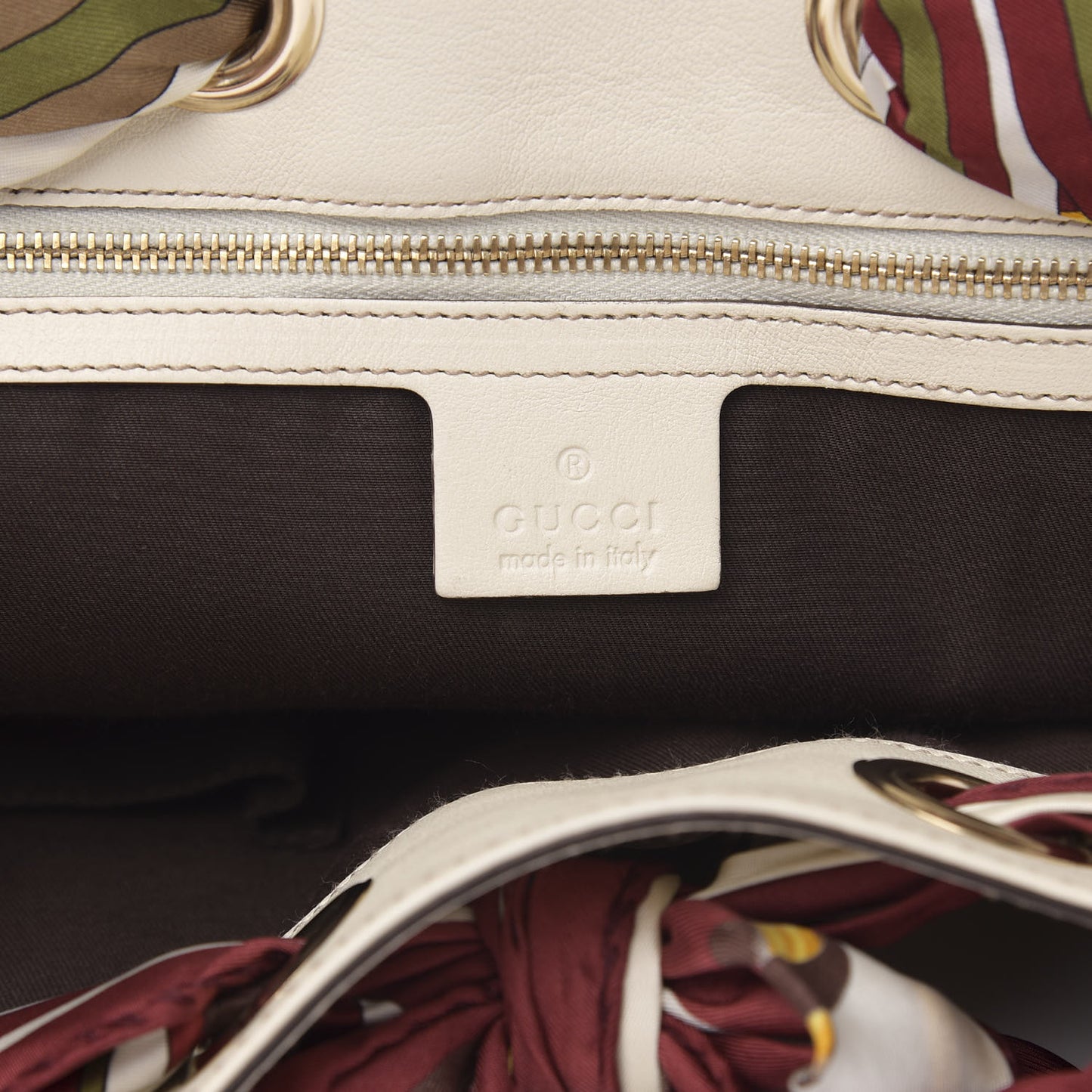 Monogram Medium Positano Tote Off White