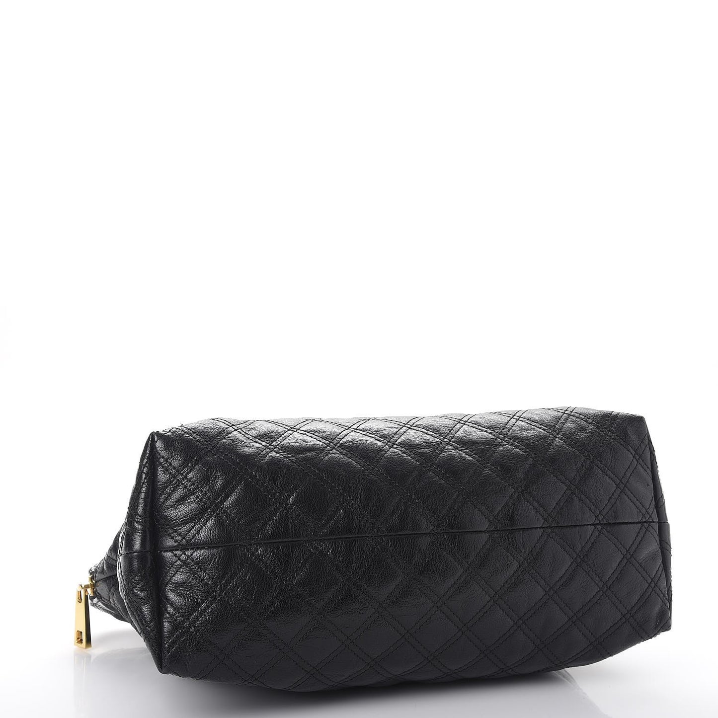 Goatskin Quilted Fifth Avenue Tote Black