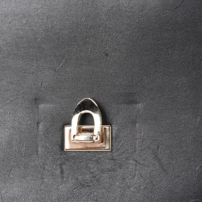 Valentino Garavani Calfskin Lipstick Small Rockstud Demilune Shoulder Bag Black 10 of 15
