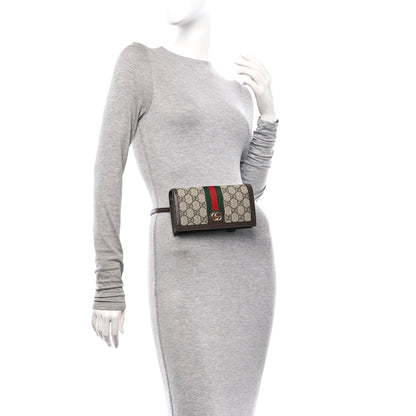 Gucci GG Supreme Monogram Web Ophidia Belt Bag Beige Ebony New Acero 2 of 12