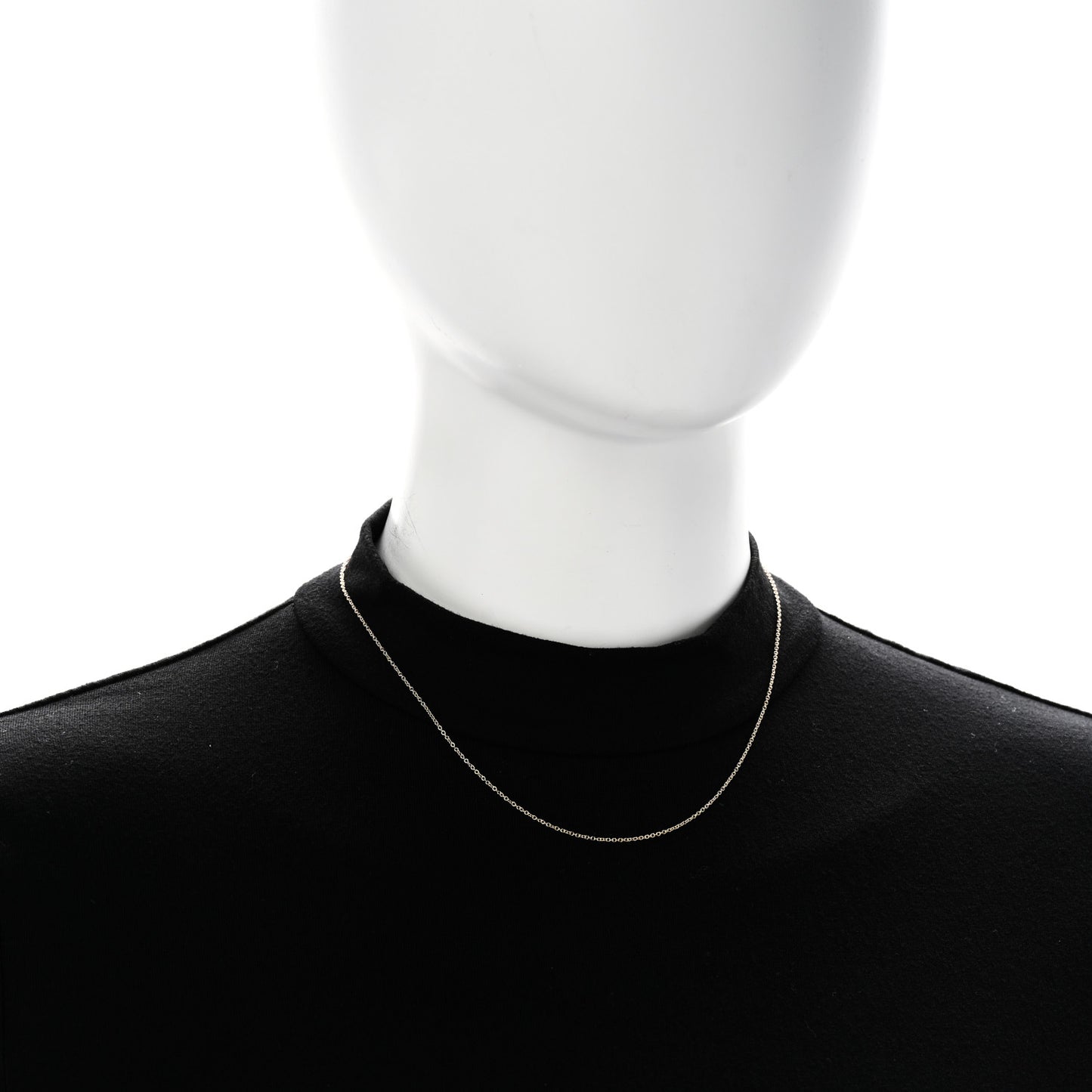 18K Yellow Gold Chain Necklace 16"