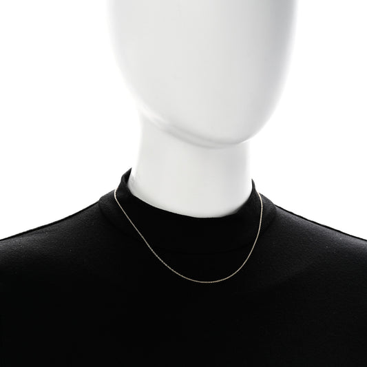 18K Yellow Gold Chain Necklace 16"