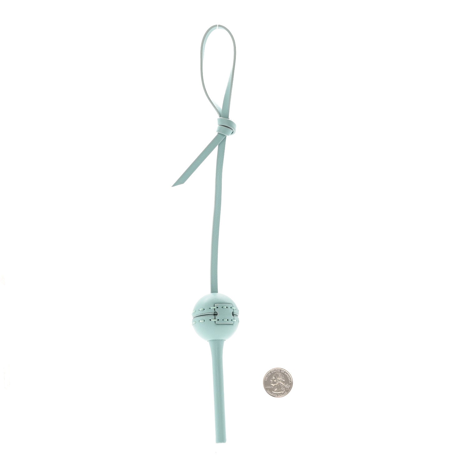 Fendi X CHUPA CHUPS Vitello Grace Lollipop Holder Bag Charm Key Ring Light Blue 2 of 5