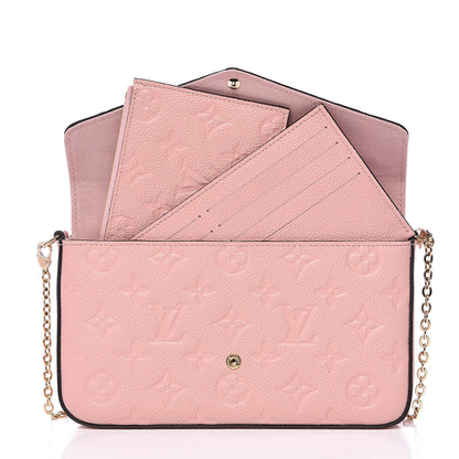 Louis Vuitton Empreinte Pochette Felicie Chain Wallet Rose Poudre 9 of 12
