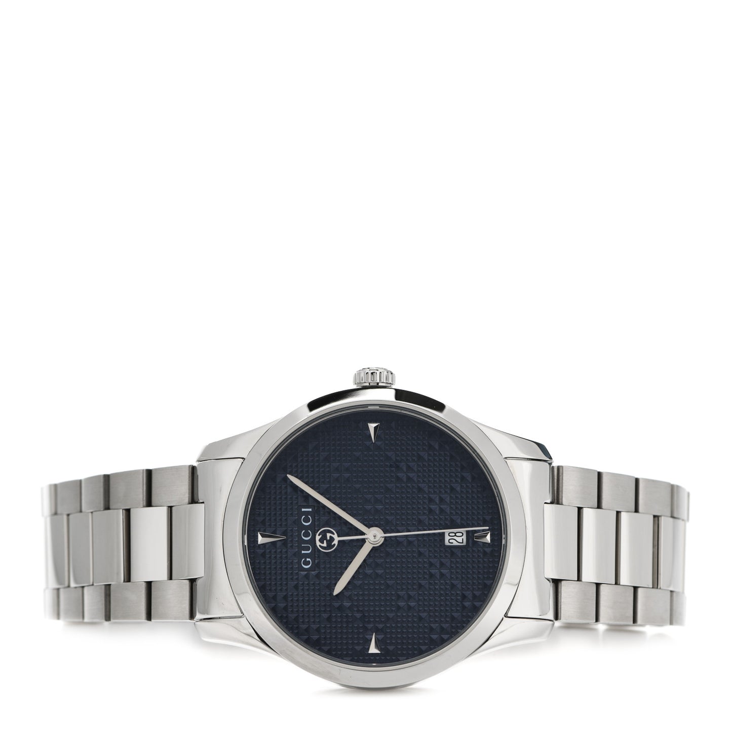 Stainless Steel 38mm G-Timeless Diamante Quartz Watch Navy