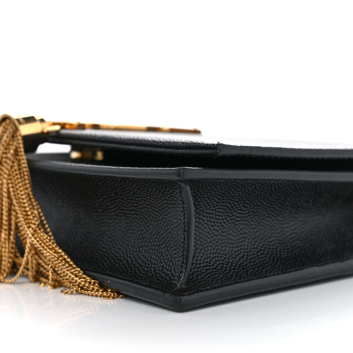 Grain De Poudre Classic Monogram Kate Tassel Chain Wallet Black