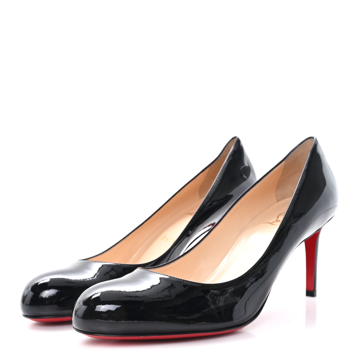 Christian Louboutin Patent Simple 70 Pumps 41 Black 4 of 9