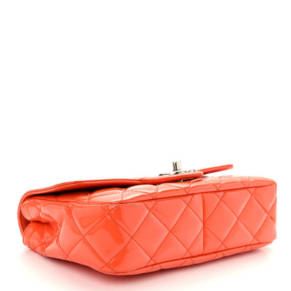 Chanel Patent Quilted Small Coco Shine Flap Orange 4 of 10