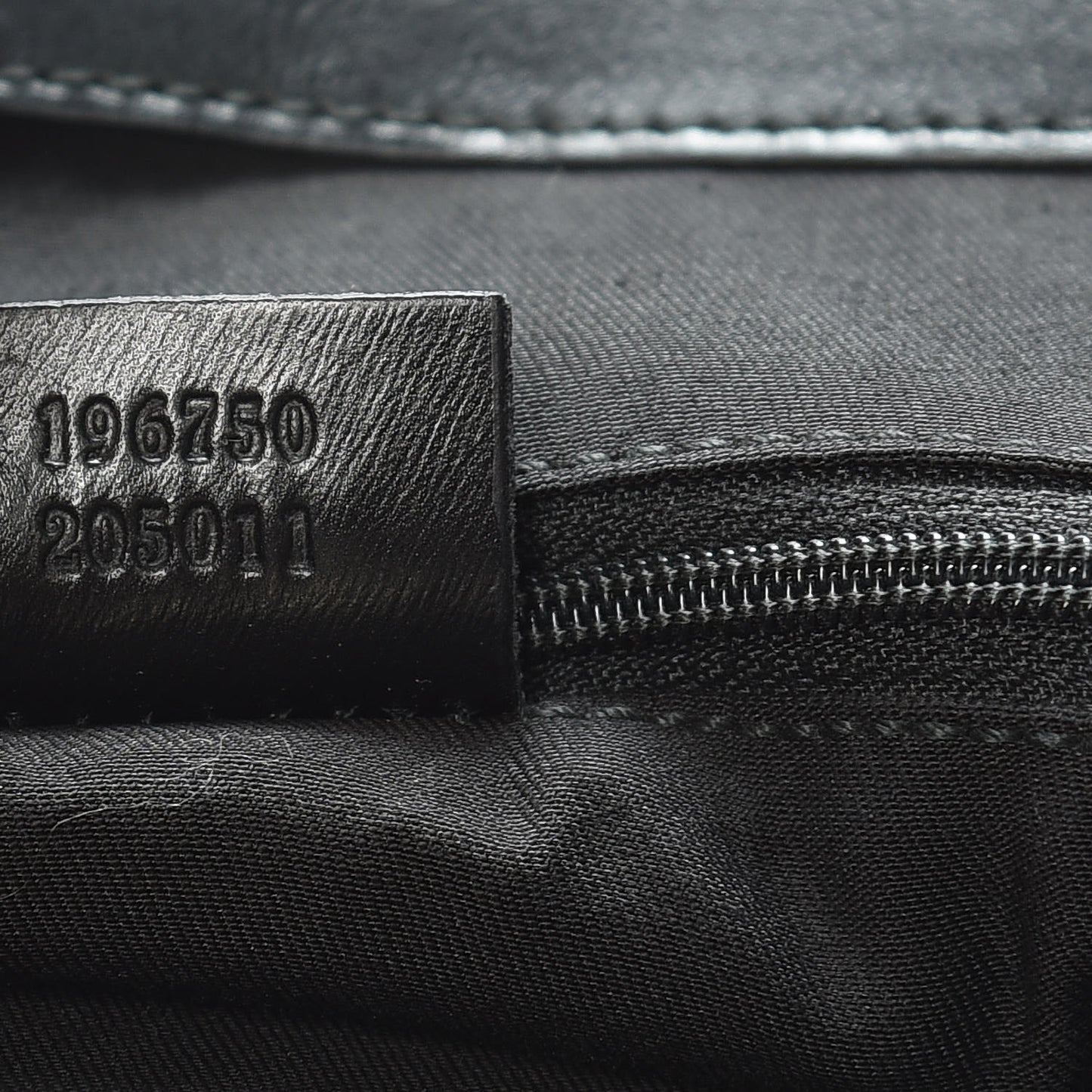 Denim Monogram Chain Bucket Tote Black