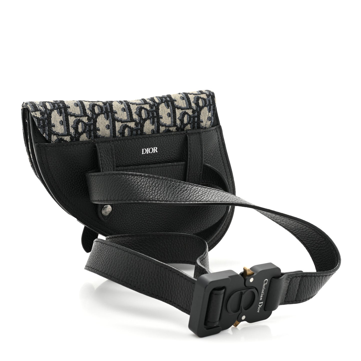 HOMME Oblique Saddle Belt Bag Blue