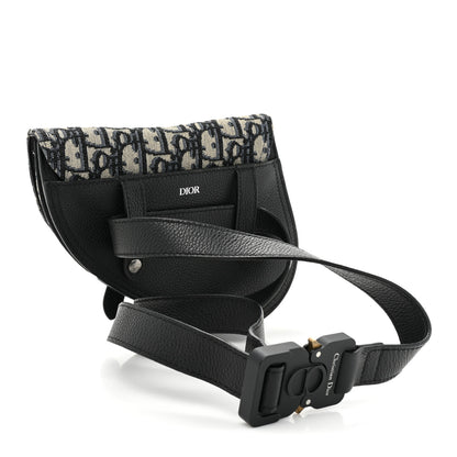 Christian Dior HOMME Oblique Saddle Belt Bag Blue 4 of 16