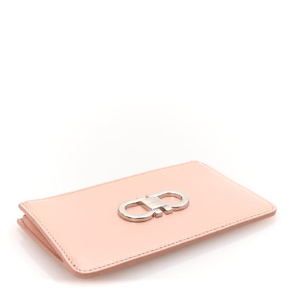 Salvatore Ferragamo Calfskin Gancini Card Holder Pink 4 of 6