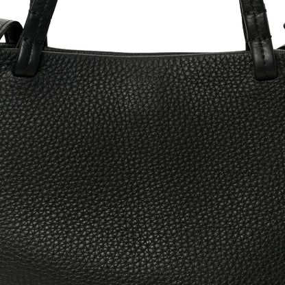 The Row Grained Calfskin Small Park Tote Black 7 of 9