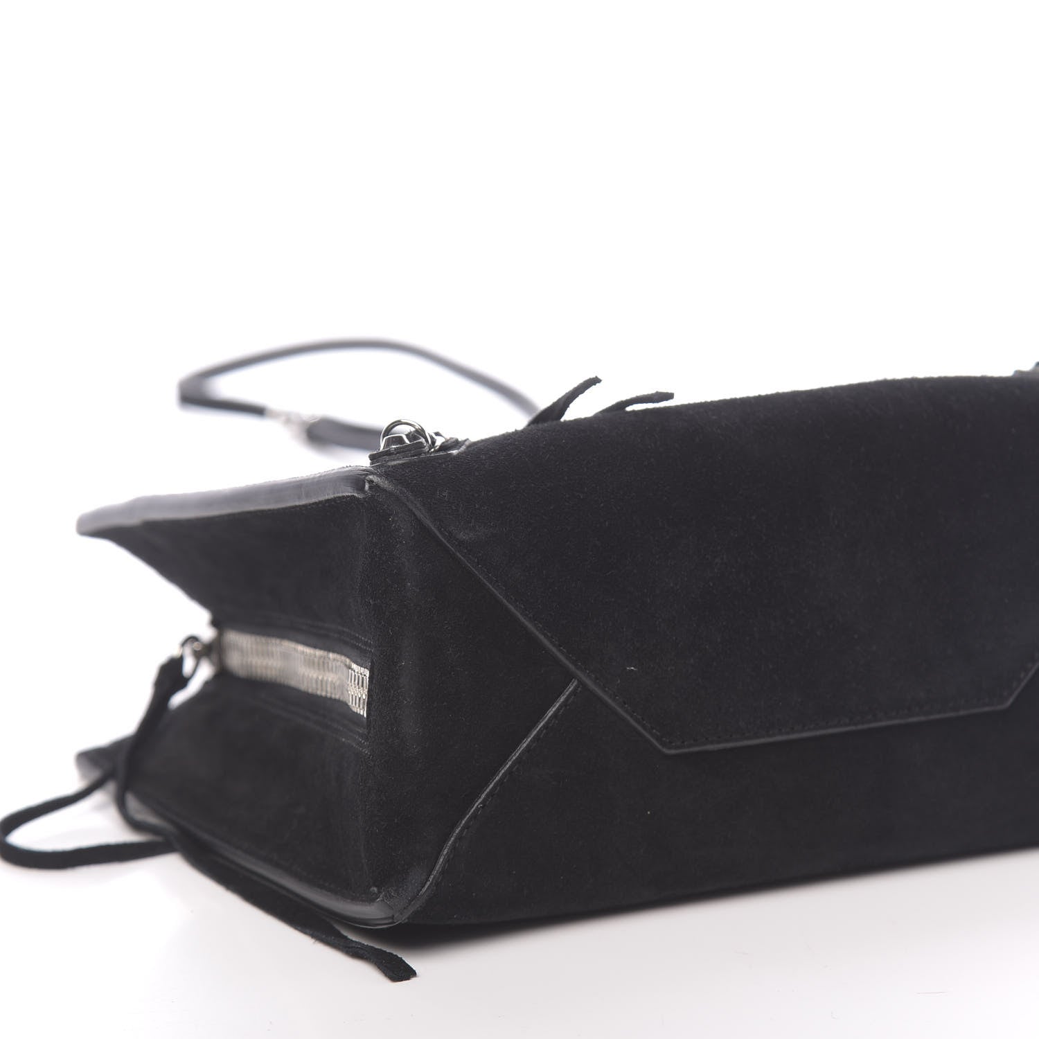 Balenciaga Baby Daim Suede Papier Mini A4 Zip Around Tote Black 11 of 12