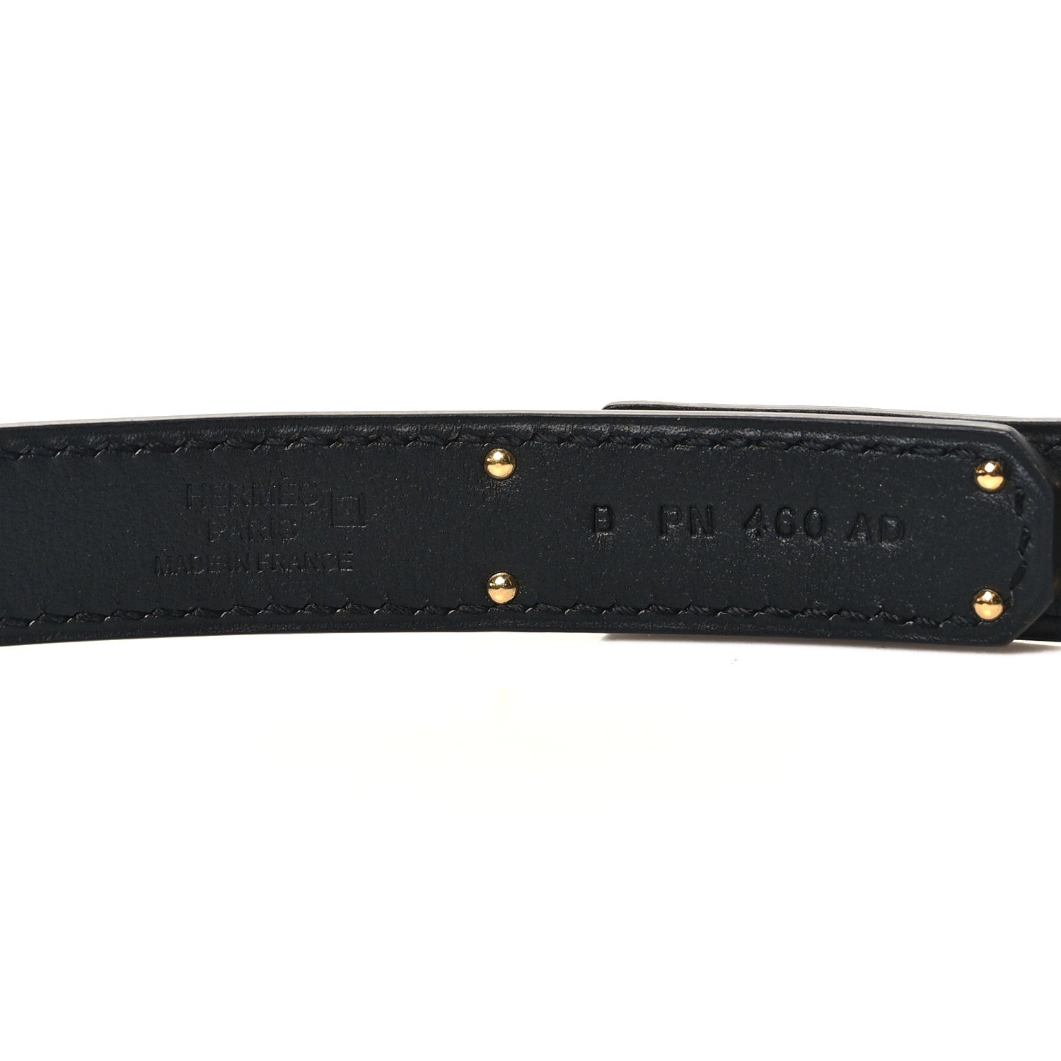 Hermes Matte Alligator Kelly Belt Black 3 of 3