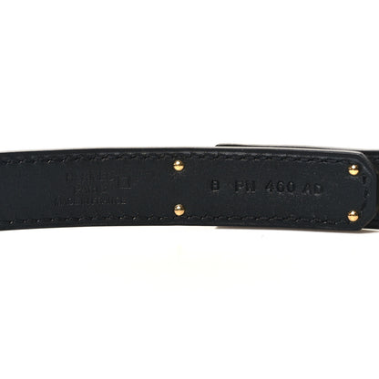 Hermes Matte Alligator Kelly Belt Black 3 of 3
