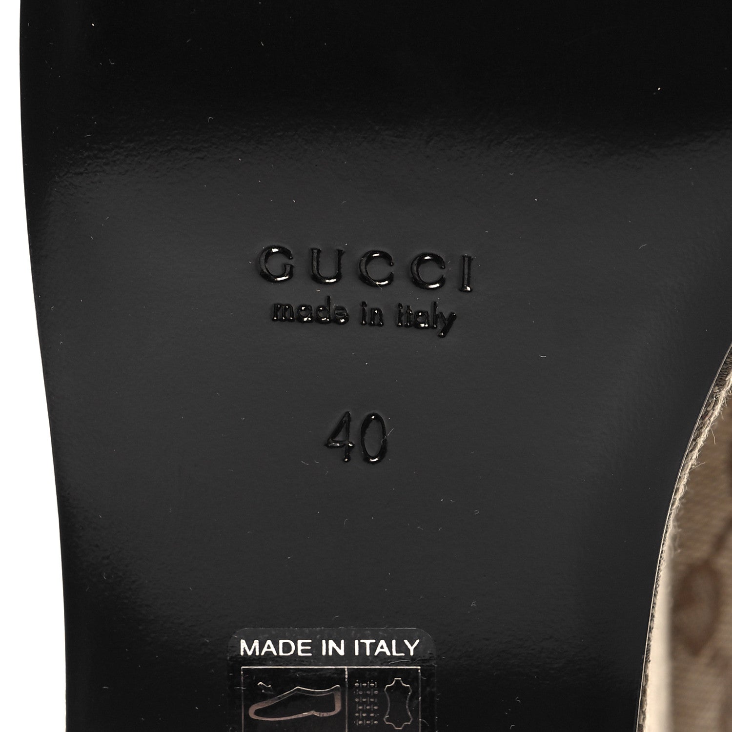 Gucci Canvas GG Monogram Horsebit Calfskin Womens Horsebit Platform Loafers 40 Beige Ebony 7 of 9