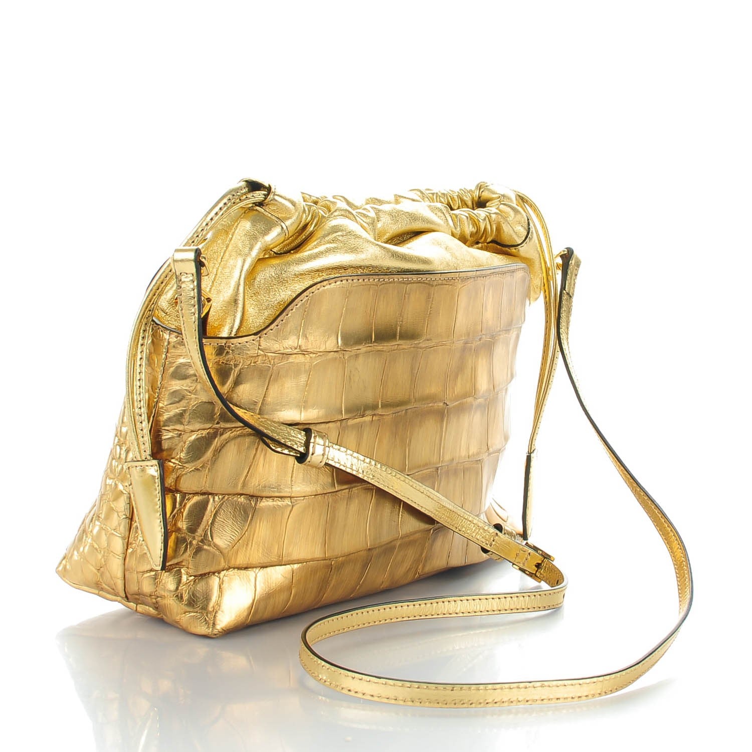 Burberry Alligator Little Crush Metallic Gold 3 of 10