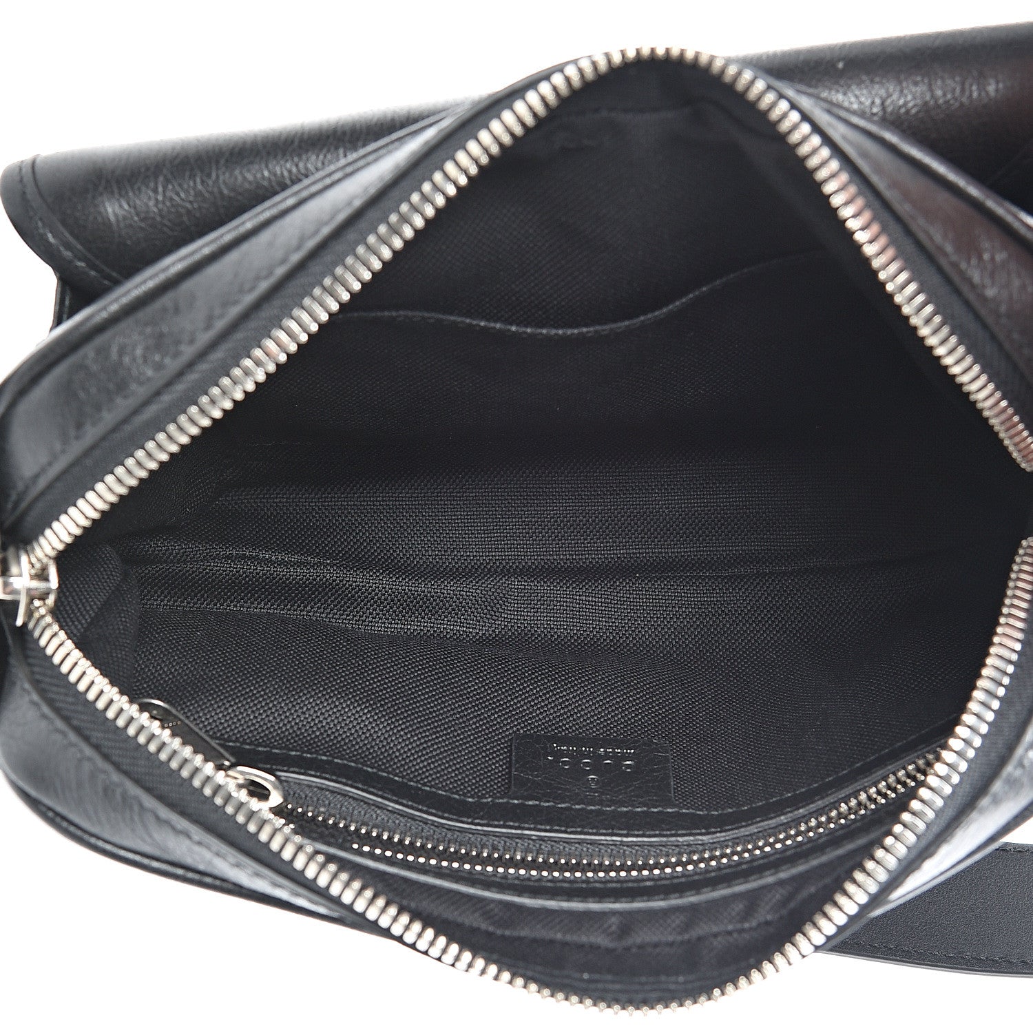 Gucci Fluffy Calfskin Morpheus Belt Bag 85 34 Black 4 of 10