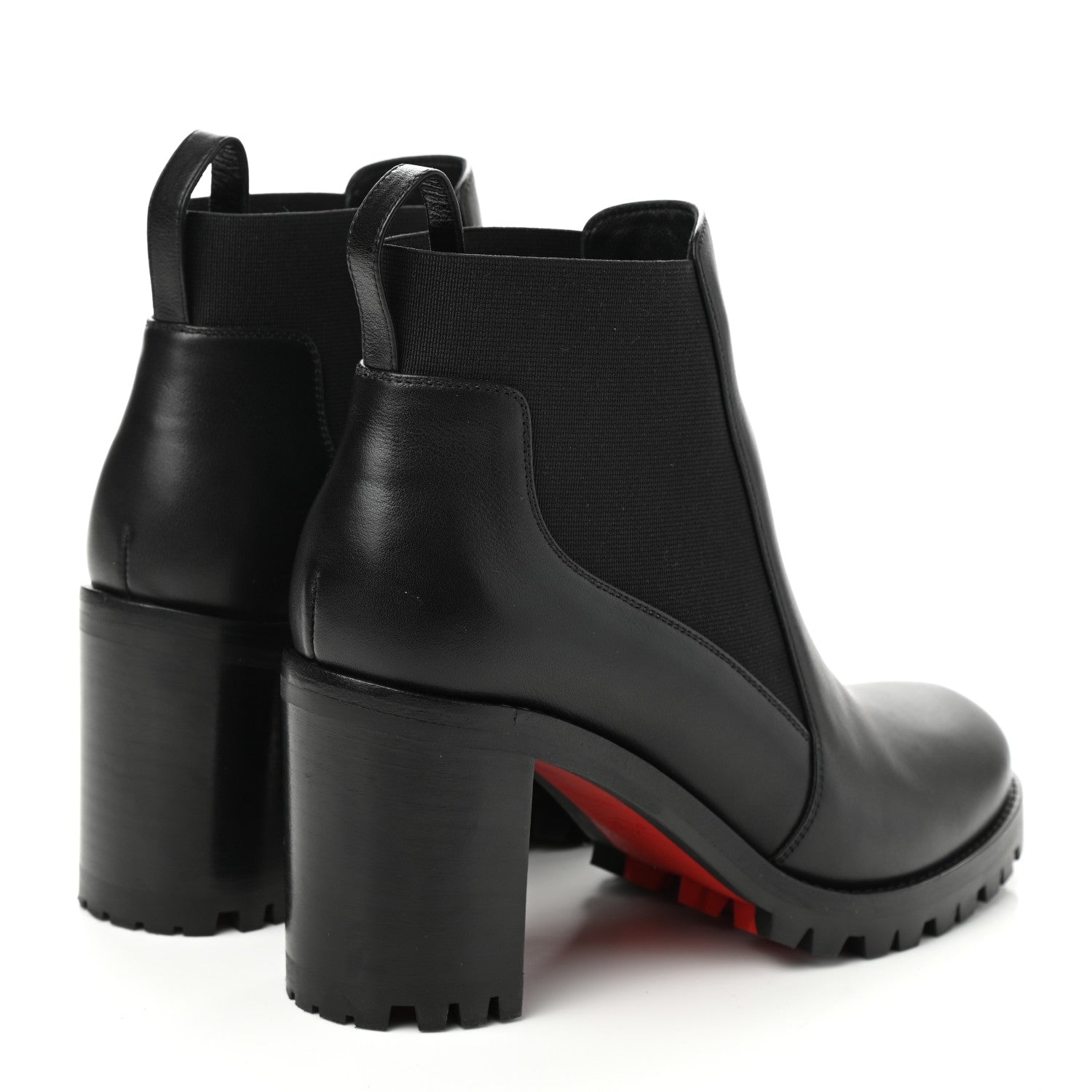 Christian Louboutin Calfskin Marchacroche 70 Chelsea Boots 35 Black 4 of 8