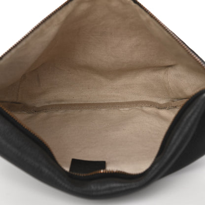Gucci Grained Calfskin Logo Belt Bag Black 5 of 12