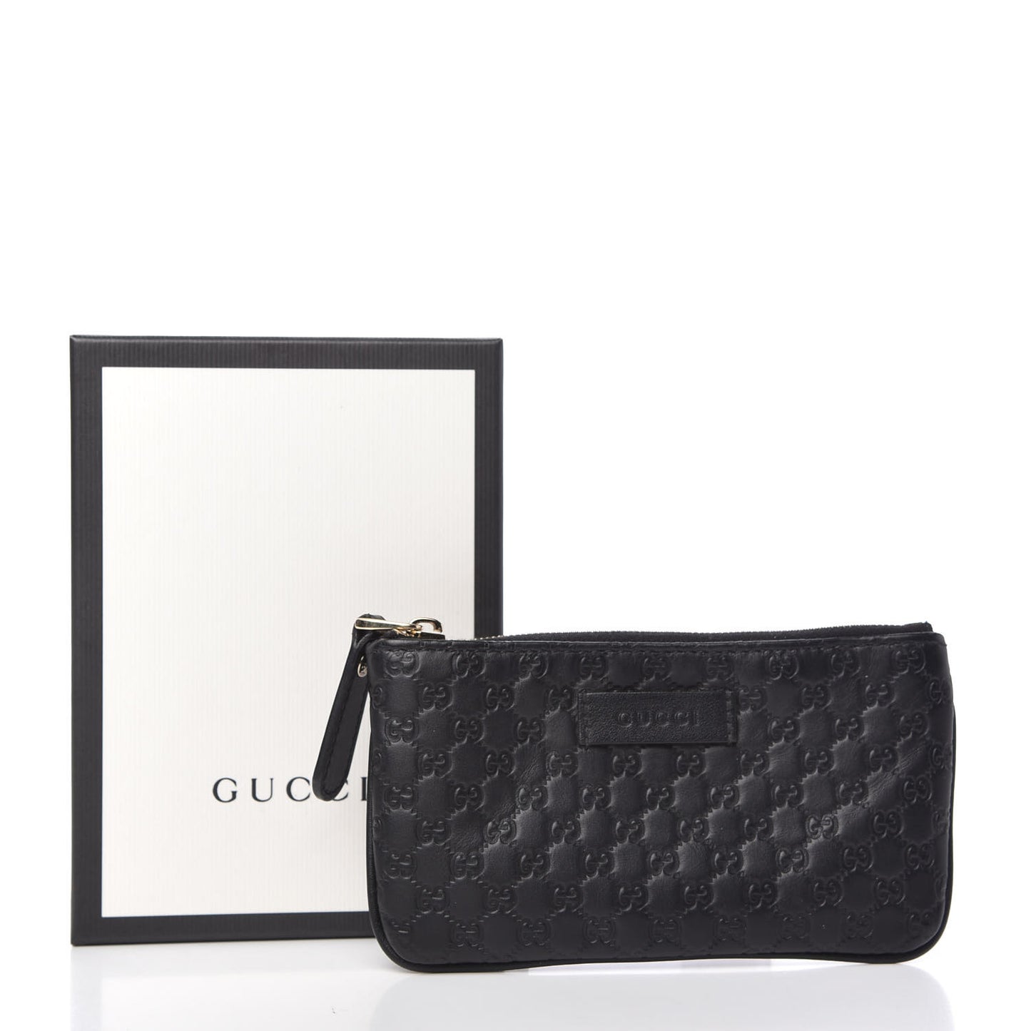 Microguccissima Key Ring Coin Case Black