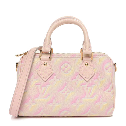Louis Vuitton Empreinte Monogram Summer Stardust Nano Speedy Pink 1 of 10