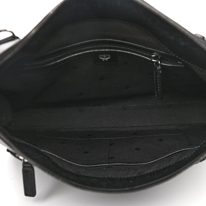 MCM Calfskin Messenger Bag Charcoal 5 of 16