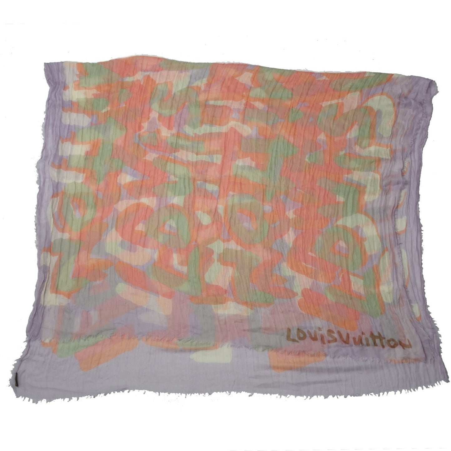 Cashmere Silk Graffiti Stole