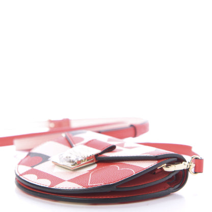 MCM Calfskin Cubic Valentine Crossbody Wallet Multicolor 7 of 12