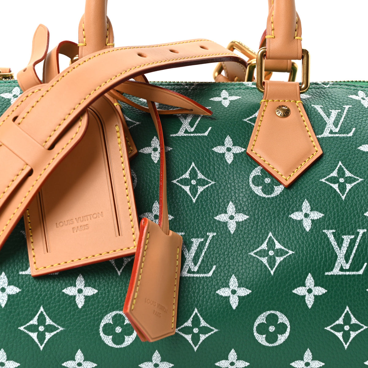 Calfskin Monogram Speedy P9 Bandouliere 25 Green