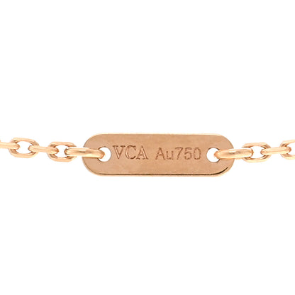 Van Cleef & Arpels VAN CLEEF & ARPELS 18K Rose Gold Carnelian Sweet Alhambra Pendant Necklace 4 of 6