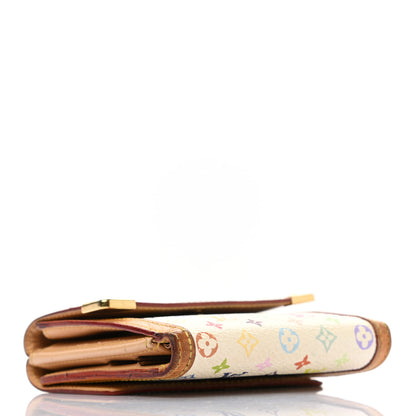 Louis Vuitton Monogram Multicolor Porte-Monnaie Billets Wallet White 4 of 13
