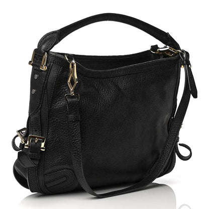Burberry Calfskin Hobo Black 2 of 10