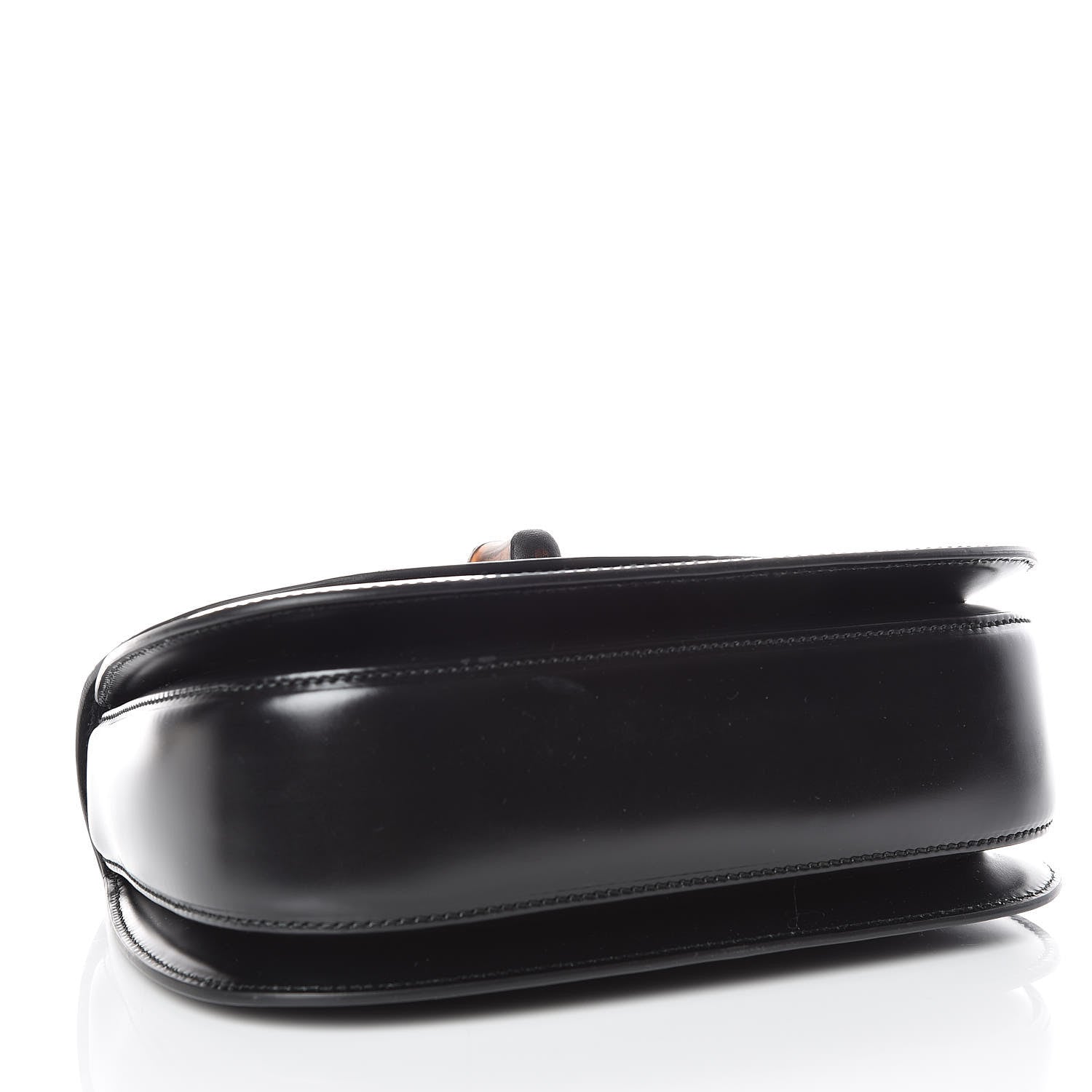 Gucci Calfskin Plexiglass Medium Classic 2 Top Handle Bag Black 4 of 9