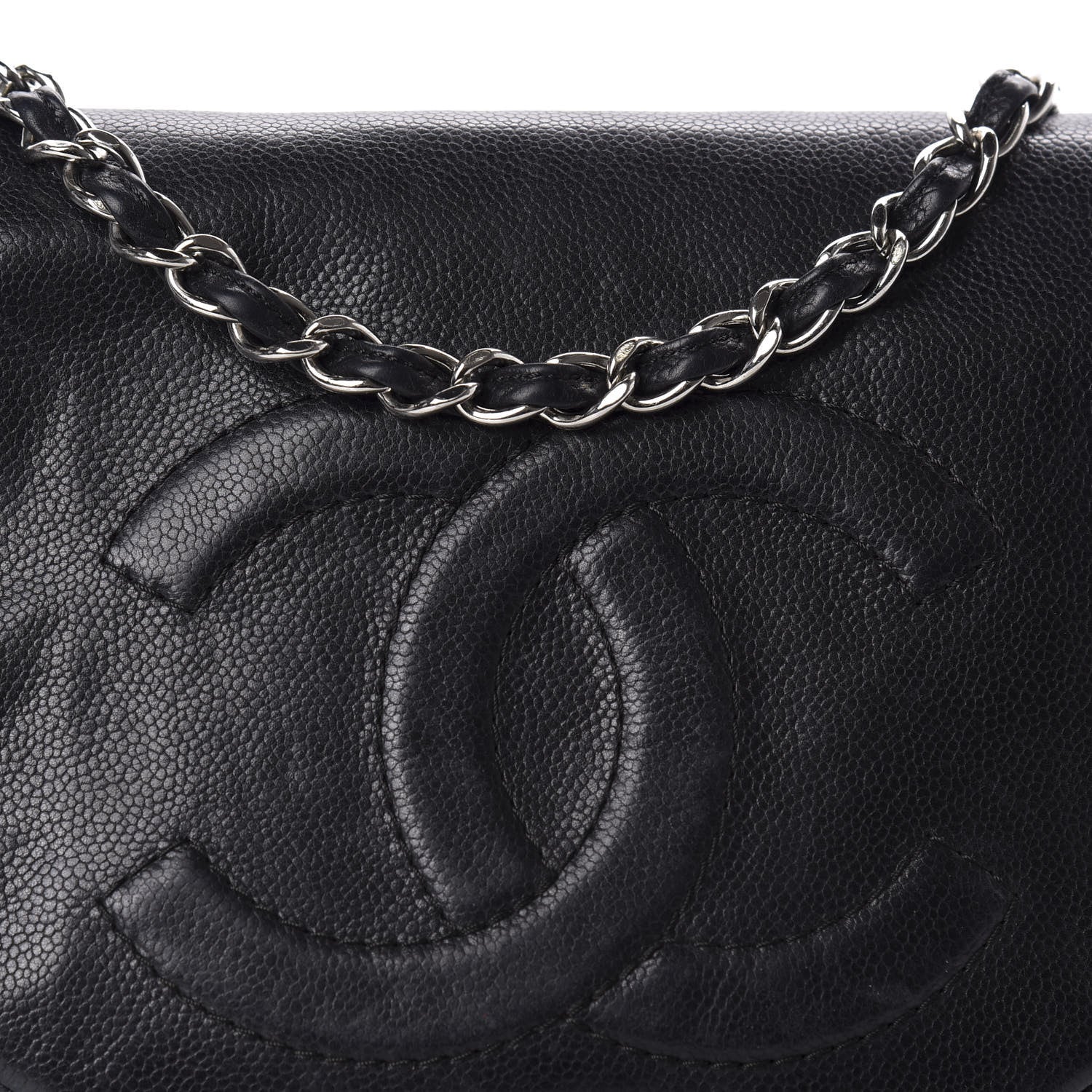 Chanel Caviar Half Moon Large Flap Black 10 of 10
