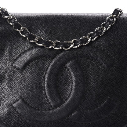 Chanel Caviar Half Moon Large Flap Black 10 of 10