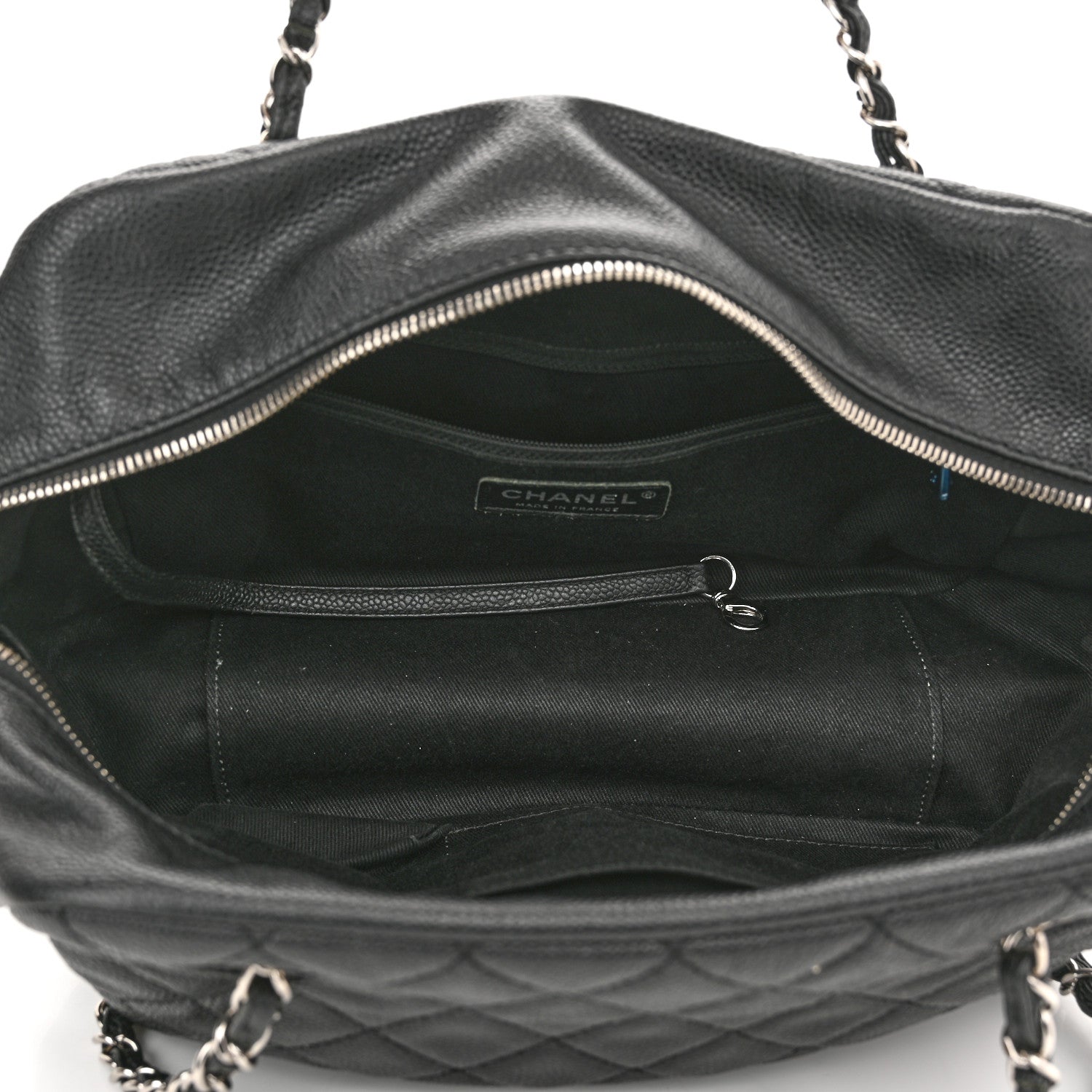 Chanel Caviar Quilted Travel Flap Tote Black 4 of 18