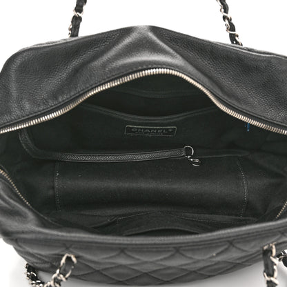 Chanel Caviar Quilted Travel Flap Tote Black 4 of 18