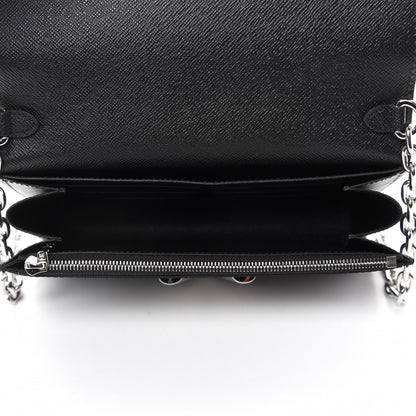 Louis Vuitton Epi Twist Chain Wallet Black 5 of 11