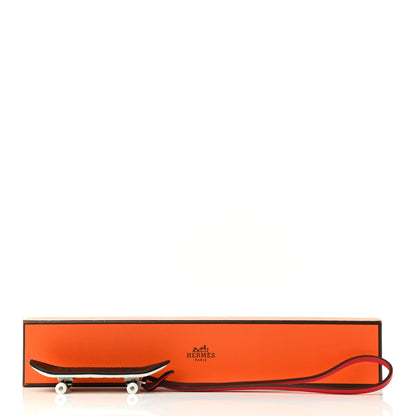 Hermes Chevre Swift Fingerskate Charm Black Multicolor Rouge De Coeur 4 of 4