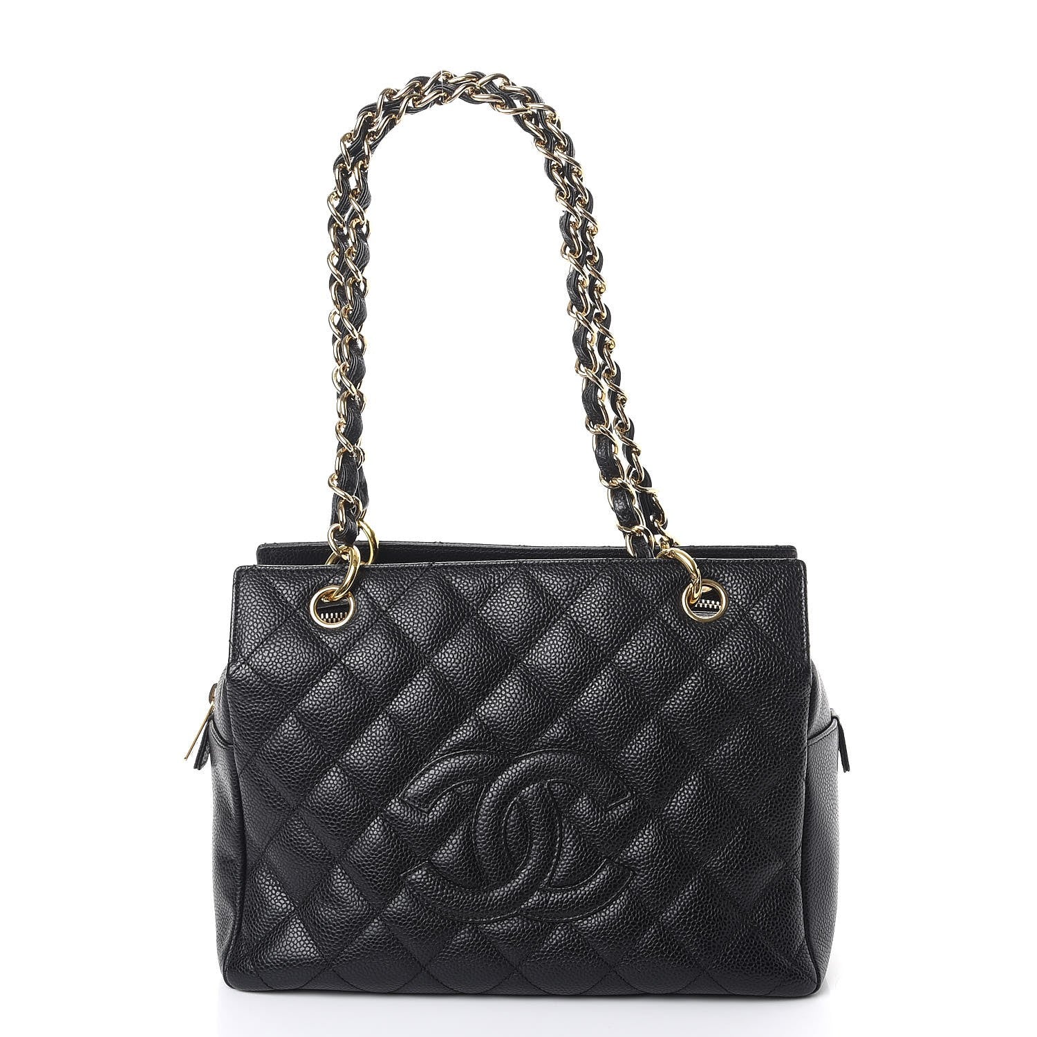 Chanel Caviar Quilted Petit Timeless Tote PTT Black 3 of 9