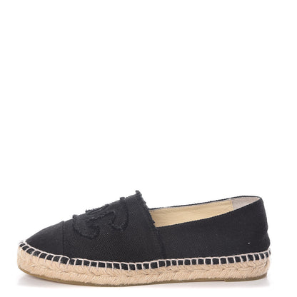 Chanel Canvas CC Espadrilles 39 Black 1 of 8