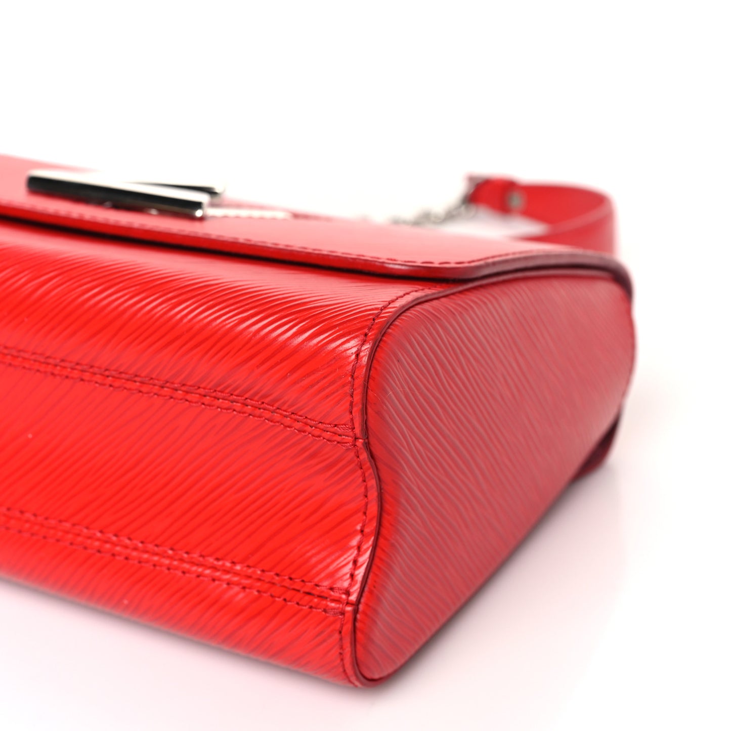 Epi Twist Shoulder Bag MM Coquelicot