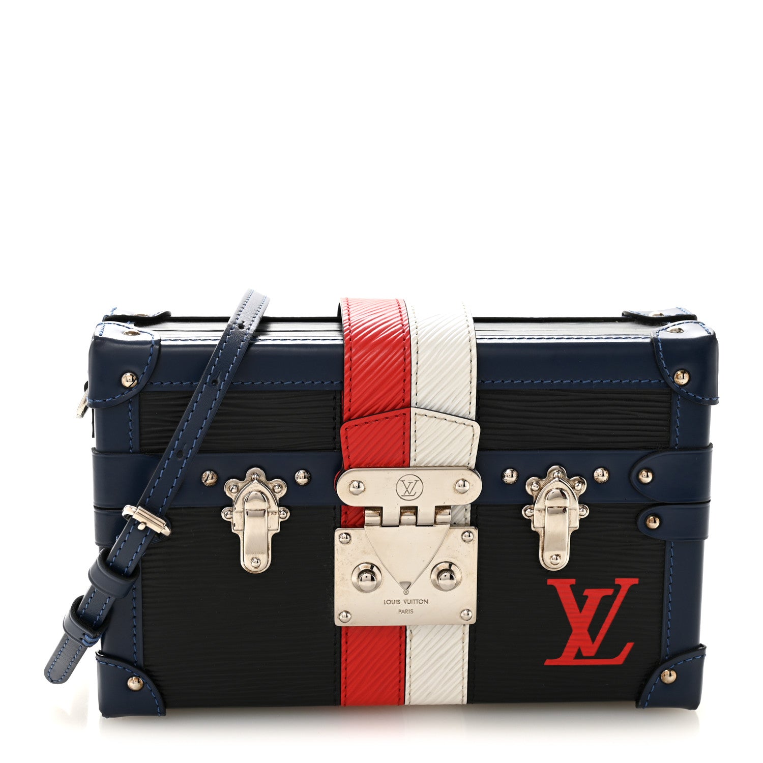 Louis Vuitton Epi Petite Malle Black Indigo 1 of 9