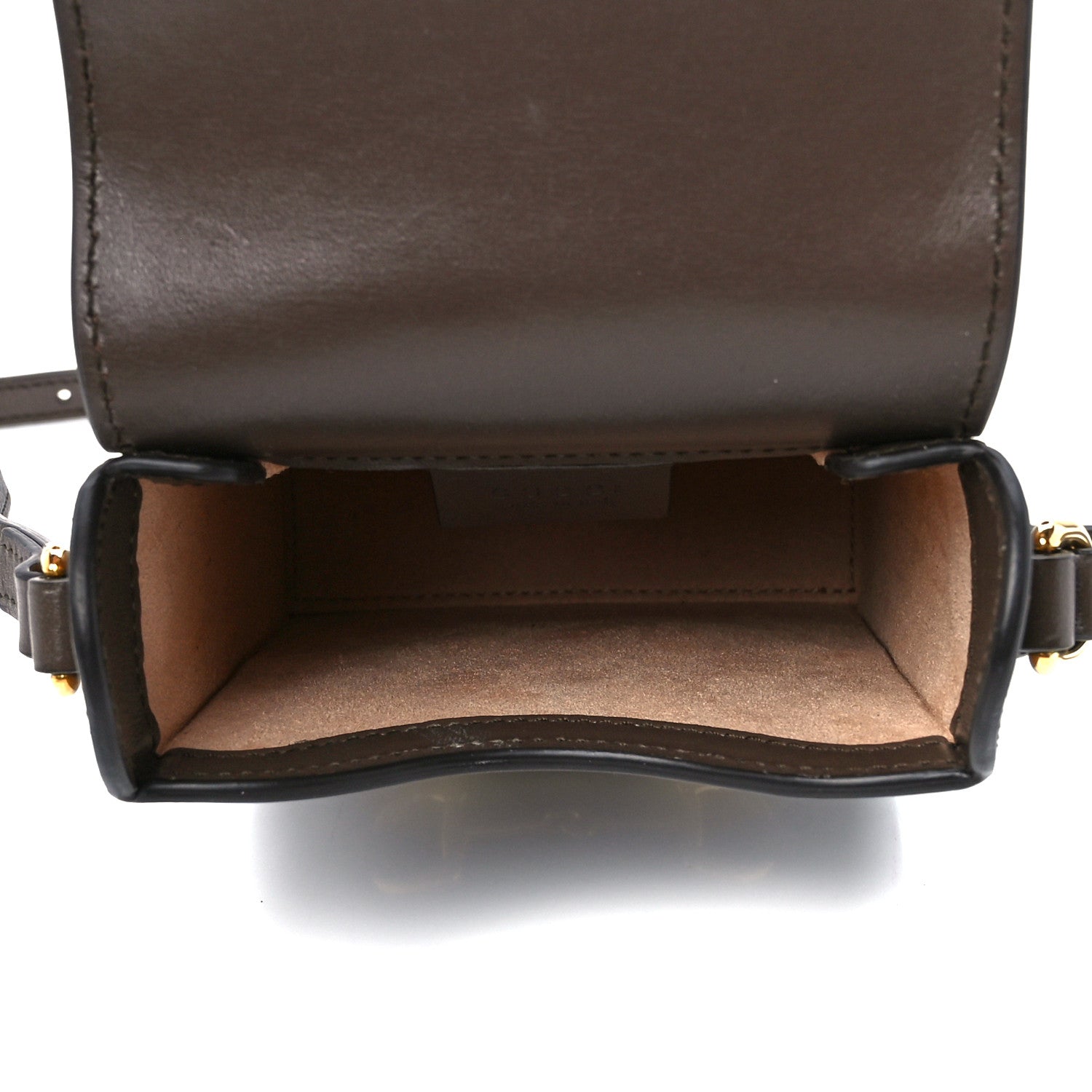 Gucci Boarded Plutone Calfskin Mini Horsebit 1955 Crossbody Bag New Acero 5 of 10