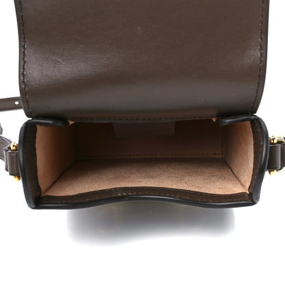 Gucci Boarded Plutone Calfskin Mini Horsebit 1955 Crossbody Bag New Acero 5 of 10