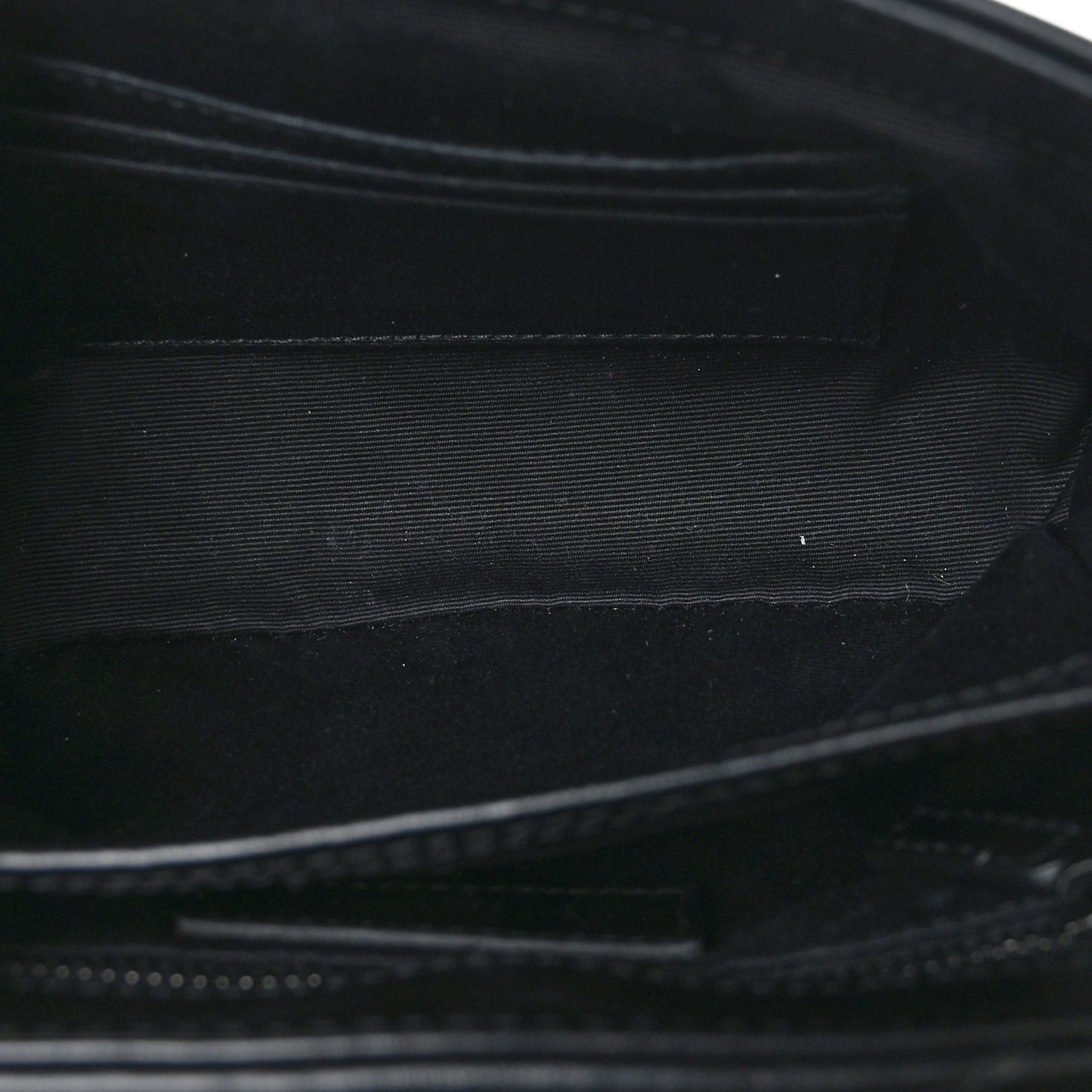 Calfskin Y Quilted Monogram Monochrome Toy Loulou Crossbody Bag Black