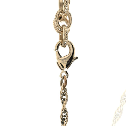 Chanel Pearl CC Round Pendant Necklace Gold 5 of 5
